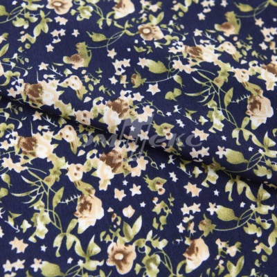 Плательная ткань "Фламенко" 1.1, 80 гр/м2, шир.150 см, принт растительный - купить в Самаре. Цена 241.49 руб.