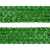 Тесьма с пайетками D4, шир. 35 мм/уп. 25+/-1 м, цвет зелёный - купить в Самаре. Цена: 1 308.30 руб.