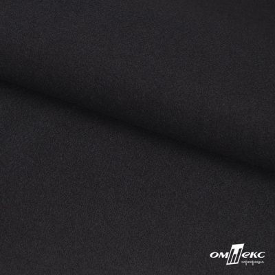 Трикотажное полотно "Монне" 100% полиэстр, 152см, 350 г/м2, чёрный, м - купить в Самаре. Цена 385 руб.