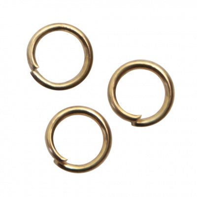 Кольцо  соединительное для бижутерии 5 мм, цв.-золото - купить в Самаре. Цена: 0.44 руб.