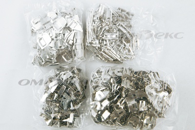 Крючки брючные 4 шипа "Стром" 144 шт. никель - купить в Самаре. Цена: 383.97 руб.