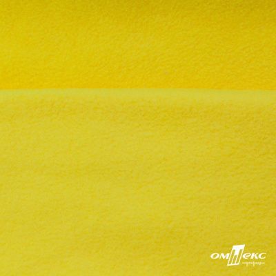 Флис DTY 14-0760, 240 г/м2, шир. 150 см, цвет яркий желтый - купить в Самаре. Цена 640.46 руб.