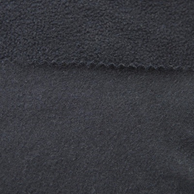 Флис DTY, 130 г/м2, шир. 150 см, цвет чёрный - купить в Самаре. Цена 694.22 руб.