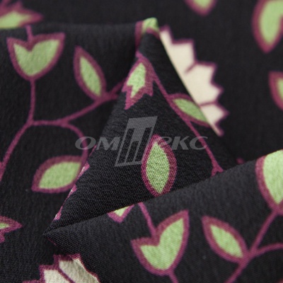 Плательная ткань "Фламенко" 10.1, 80 гр/м2, шир.150 см, принт растительный - купить в Самаре. Цена 241.49 руб.