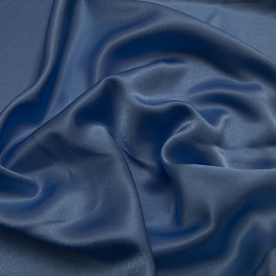 Поли креп-сатин 16-4132, 125 (+/-5) гр/м2, шир.150см, цвет голубой - купить в Самаре. Цена 155.57 руб.