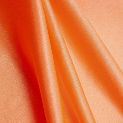 Поли креп-сатин 16-1543, 120 гр/м2, шир.150см, цвет персик - купить в Самаре. Цена 155.57 руб.