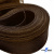 Регилиновая лента, шир.80мм, (уп.25 ярд), цв.- коричневый - купить в Самаре. Цена: 648.89 руб.