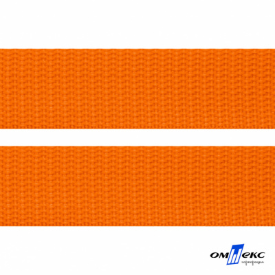 Оранжевый- цв.523 -Текстильная лента-стропа 550 гр/м2 ,100% пэ шир.25 мм (боб.50+/-1 м) - купить в Самаре. Цена: 405.80 руб.