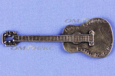 Декоративный элемент для творчества из металла "Гитара"  - купить в Самаре. Цена: 19.99 руб.