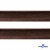 Кант атласный 074, шир. 12 мм (в упак. 65,8 м), цвет коричневый - купить в Самаре. Цена: 237.16 руб.