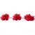 Тесьма плетеная "Рюш", упак. 9,14 м, цвет красный - купить в Самаре. Цена: 46.82 руб.