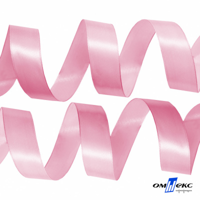 050-нежно-розовый Лента атласная упаковочная (В) 85+/-5гр/м2, шир.25 мм (1/2), 25+/-1 м - купить в Самаре. Цена: 53.96 руб.