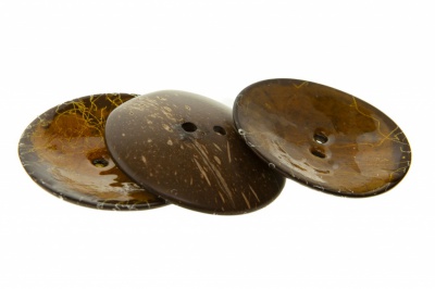 Деревянные украшения для рукоделия пуговицы "Кокос" #4 - купить в Самаре. Цена: 66.23 руб.