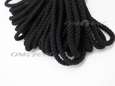 Шнур В-035 4 мм круп.плетение 100 м черный - купить в Самаре. Цена: 156.40 руб.
