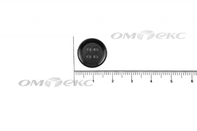 51400/15 мм (4 пр) черные пуговицы - купить в Самаре. Цена: 0.67 руб.