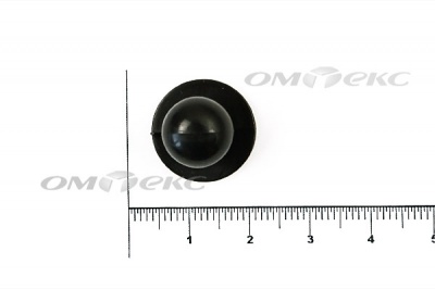 Пуговица поварская "Пукля", 10 мм, цвет чёрный - купить в Самаре. Цена: 2.03 руб.