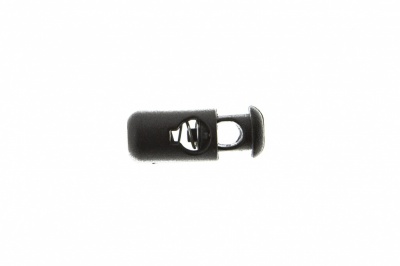 8108 Фиксатор пластиковый "Бочонок", 20х8 мм, цвет чёрный - купить в Самаре. Цена: 1.29 руб.
