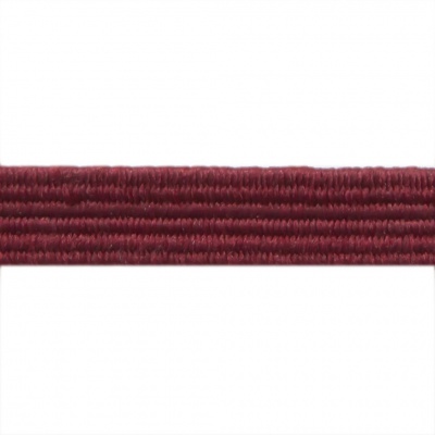 Резиновые нити с текстильным покрытием, шир. 6 мм ( упак.30 м/уп), цв.- 88-бордо - купить в Самаре. Цена: 155.22 руб.