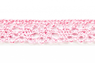 Тесьма кружевная 0621-1607, шир. 15 мм/уп. 20+/-1 м, цвет 096-розовый - купить в Самаре. Цена: 302.42 руб.