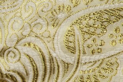 Ткань костюмная жаккард №5, 140 гр/м2, шир.150см, цвет золото - купить в Самаре. Цена 383.29 руб.