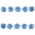 Тесьма плетеная "Рюш", упак. 9,14 м, цвет голубой - купить в Самаре. Цена: 45.87 руб.