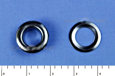 Люверсы металлические, блочка/кольцо, №5 (8 мм) упак.1000 шт- цв.никель - купить в Самаре. Цена: 392 руб.