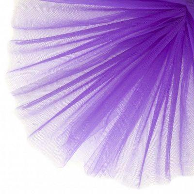 Фатин матовый 16-85, 12 гр/м2, шир.300см, цвет фиолетовый - купить в Самаре. Цена 96.31 руб.