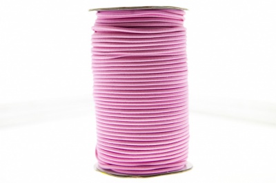 0370-1301-Шнур эластичный 3 мм, (уп.100+/-1м), цв.141- розовый - купить в Самаре. Цена: 459.62 руб.