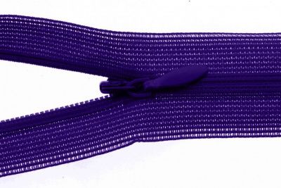 Молния потайная Т3 866, 50 см, капрон, цвет фиолетовый - купить в Самаре. Цена: 8.62 руб.