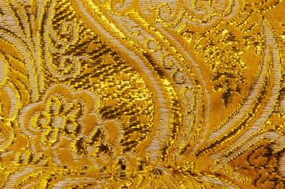 Ткань костюмная жаккард №12, 140 гр/м2, шир.150см, цвет жёлтый - купить в Самаре. Цена 383.29 руб.