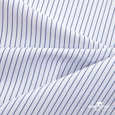 Ткань сорочечная Ронда, 115 г/м2, 58% пэ,42% хл, шир.150 см, цв.4-синяя, (арт.114) - купить в Самаре. Цена 306.69 руб.