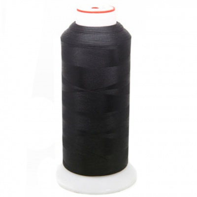 Нитки текстурированные некручёные, намот. 5 000 м, цвет чёрный - купить в Самаре. Цена: 70.43 руб.