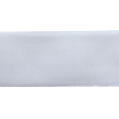 Лента бархатная нейлон, шир.25 мм, (упак. 45,7м), цв.01-белый - купить в Самаре. Цена: 991.10 руб.