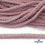 Шнур плетеный d-6 мм круглый, 70% хлопок 30% полиэстер, уп.90+/-1 м, цв.1087-розовый - купить в Самаре. Цена: 588 руб.