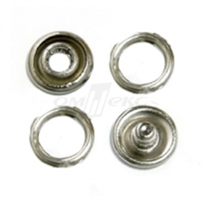 Кнопки рубашечные 10,5 мм никель New Star (кольцо) - купить в Самаре. Цена: 5.80 руб.