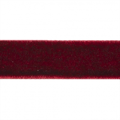 Лента бархатная нейлон, шир.12 мм, (упак. 45,7м), цв.240-бордо - купить в Самаре. Цена: 392 руб.