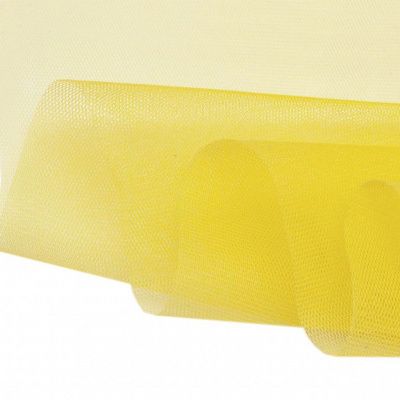 Фатин жесткий 16-68, 22 гр/м2, шир.180см, цвет жёлтый - купить в Самаре. Цена 89.29 руб.