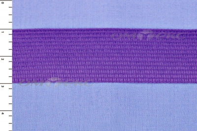 Окантовочная тесьма №0225, шир. 22 мм (в упак. 100 м), цвет фиолет - купить в Самаре. Цена: 271.60 руб.