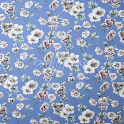 Плательная ткань "Фламенко" 12.1, 80 гр/м2, шир.150 см, принт растительный - купить в Самаре. Цена 241.49 руб.