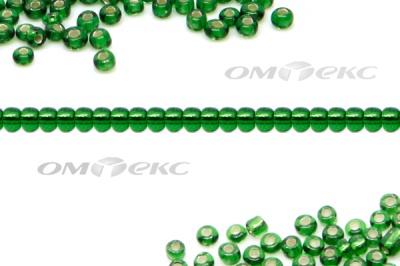 Бисер (SL) 11/0 ( упак.100 гр) цв.27В - зелёный - купить в Самаре. Цена: 53.34 руб.