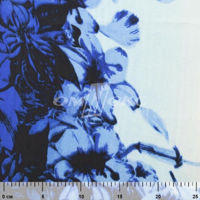Плательная ткань "Фламенко" 19.1, 80 гр/м2, шир.150 см, принт растительный - купить в Самаре. Цена 241.49 руб.