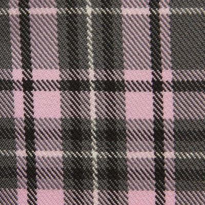 Ткань костюмная клетка 25577 2014, 230 гр/м2, шир.150см, цвет серый/роз/ч/бел - купить в Самаре. Цена 545.24 руб.