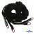 Шнурки #106-01, плоские 130 см, декор.наконечник, цв.чёрный - купить в Самаре. Цена: 43.98 руб.
