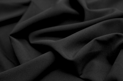 Костюмная ткань с вискозой "Флоренция", 195 гр/м2, шир.150см, цвет чёрный - купить в Самаре. Цена 507.37 руб.
