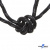 Шнурки #3-10, круглые с наполнителем 130 см, светоотражающие, цв.-чёрный - купить в Самаре. Цена: 75.38 руб.