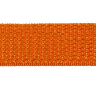 Стропа текстильная, шир. 25 мм (в нам. 50+/-1 ярд), цвет оранжевый - купить в Самаре. Цена: 409.94 руб.