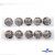 119-02 Кнопки пришивные декоративные металл 25 мм, цв.-никель - купить в Самаре. Цена: 30.23 руб.