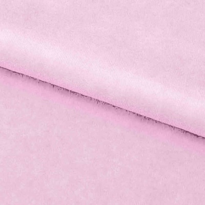 Велюр JS LIGHT 1, 220 гр/м2, шир.150 см, (3,3 м/кг), цвет бл.розовый - купить в Самаре. Цена 1 055.34 руб.