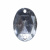 Стразы пришивные акриловые арт.#39/10 - "Кристал", 10х14 мм - купить в Самаре. Цена: 0.69 руб.
