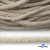 Шнур плетеный d-6 мм круглый, 70% хлопок 30% полиэстер, уп.90+/-1 м, цв.1077-лён - купить в Самаре. Цена: 588 руб.